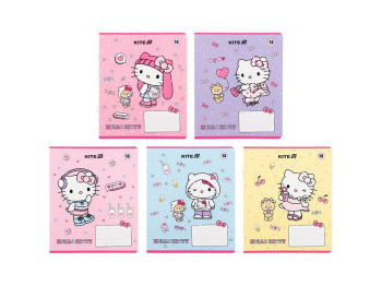Зошит у клітинку 12 аркушів, Hello Kitty (ціна за 1шт)
