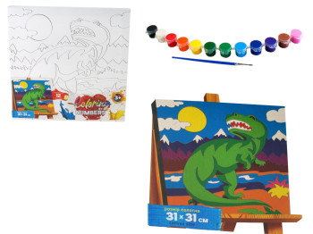 Набір для творчості Розмальовка за номерами Coloring by numbers 31х31см, Danko Toys