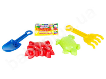 Пісочний набір лопатка, граблі та пасочки. Lico Toys Л-038
