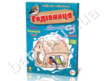 Деревянный 3D конструктор кормушка для птиц