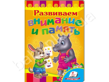 Детская книжка-картонка Развивайка, Развиваем внимание и память, Пегас