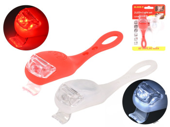 Мигалки LED для велосипеда 2шт/наб, 11х3см, 2 батарейки CR2032, VL97735