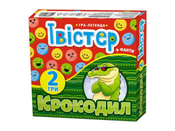 Игра 2 в 1 "Твистер + крокодил", Ранок