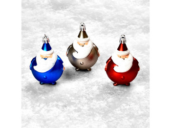 Ялинкові іграшки Santa 7см, 4шт, M47957