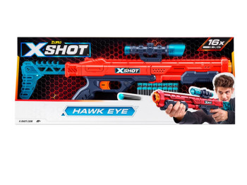 Бластер швидкострільний X-Shot Red EXCEL Hawk Eye. Zuru 36435R