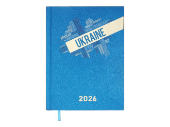 Ежедневник датированный Ukraine 2026 A5, 336 страниц, твердый переплет, Buromax