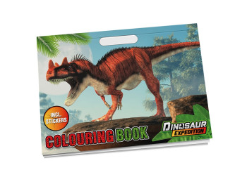 Розмальовка “Dinosaur Expedition”, зі стікерами, Вік 3+, Moxy