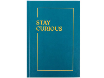 Книга записная твердая обложка в кисти А5, 96 листов, Stay curious, Axent 8457-19-A
