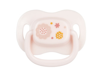 Пустышка силиконовая симметричная 0-6 м Newborn baby - розовая, Canpol babies 22/580_pin_new