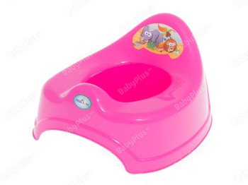 Горшок с музыкой розовый Сафари. Tega Baby PO-039-127