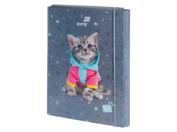 Папка для трудового навчання з котиком, формат А4, Kite