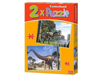 Пазлы Динозавры, 2хPuzzle, 165, 240 элементов, Castorland B-021147