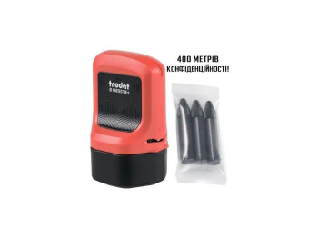 Роликовый штамп ID Protector+, 3 Refills, красный, TRODAT ID Protector+, 3 Refills