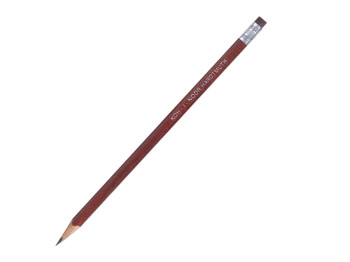 Карандаш графитный с резинкой трехгранный НВ. Koh-i-Noor 1803