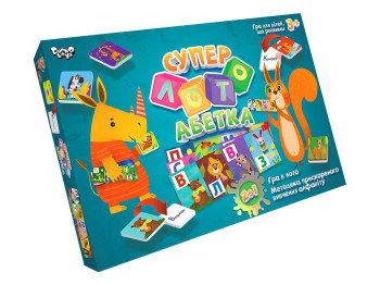 Супер лото Азбука украинская. Danko Toys SLA-01U Уценка