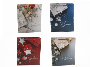 Пакет новогодний бумажный S New Year's gift 18х23х10 см, R91398-S