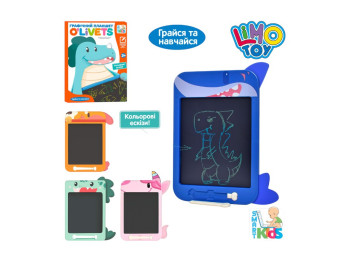 Іграшка планшет LCD для малювання Drawing Tablet SK 0051 ABCD, 25 см, кольоровий дисплей, Limo Toy
