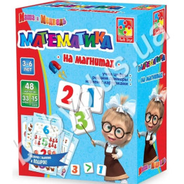 Математика на магнітах Маша та ведмідь (рус)