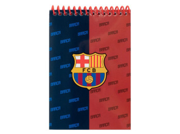Блокнот А6 на спіралі Kite FC Barcelona BC26-196, 48 аркушів, нелінований