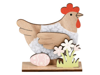 Декор пасхальный фигурка Chiken 12,5 см, деревянный, R33824