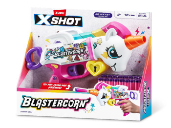 Швидкострільний бластер X-Shot Blastercorn. 16 патронів. Zuru 36729