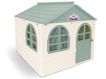 Домик детский со шторками мятный в коробке, Doloni Toys 02550/02