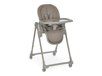 Стільчик для годування El Camino CRYSTAL ME 1037 Nude Taupe. 5-точкові ремені, вкладиш