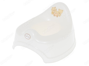 Горшок с музыкой белая жемчужина Мишки. Tega Baby PO-038-118