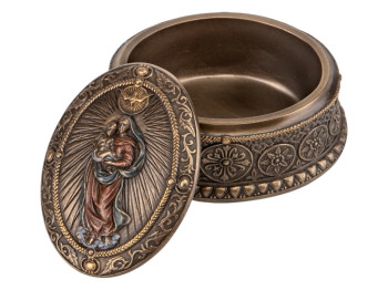 Шкатулка Мария и маленький Иисус 10х5 см, Veronese 75005A4