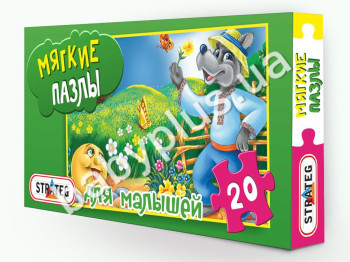 Пазлы мягкие, 20 эл, Колобок, в коробке, Strateg