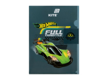 Папка-уголок с клапаном Hot Wheels HW25-248-1, формат A4, полипропилен, Kite