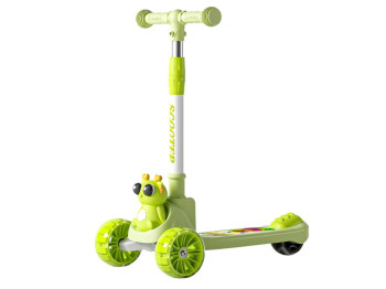 Детский самокат трехколесный Scooter Лягушка