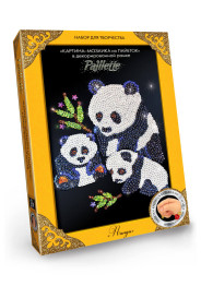 Набір для творчості Мозаїка з паєток Панди, Danko Toys