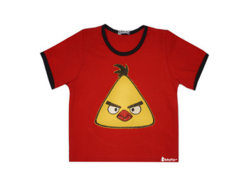 Футболка Angry Birds CHUCK. Турецкий трикотаж (рост 74-80,возраст 7-9 мес). ТМ Модные детки