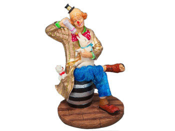Статуэтка Клоун с поросенком 14 см, Veronese 72296AA