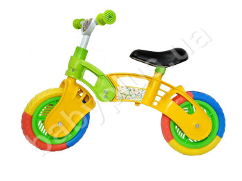 Беговел детский зелено-желтый Star Bike. Kinderway KW-11-012 ЗЖ