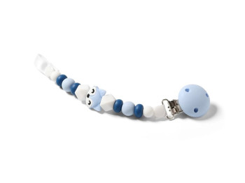 Держатель для пустышки с застежкой Natural nursing голубой. BabyOno 719/03