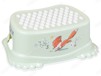 Подставка для ног Лесная сказка с противоскользящей резиной салатовая. Tega Baby FF-006-112