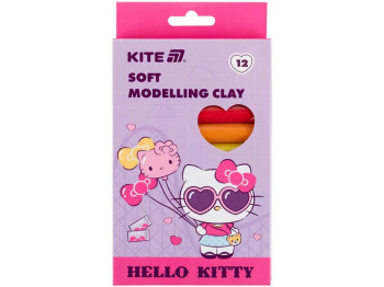 Пластилін восковий 12 кольорів, Hello Kitty, Kite HK25-086