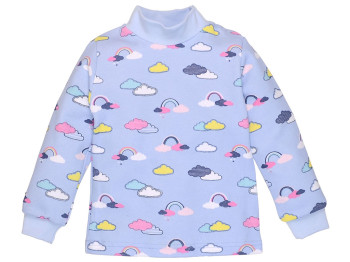 Гольф детский для девочки голубой, Рост 116, Татошка