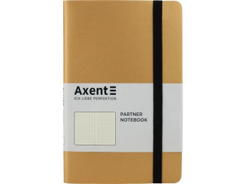 Книга записная в точку золотистая Partner Soft A5-. 96 листов. Axent 8312-35-A