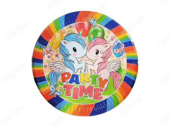 Набор День Рождение Unicorn, Тарелки 10 шт, Jumbi