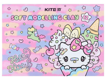 Пластилин восковой Hello Kitty 12 цветов 240 грамм. Kite HK23-1086