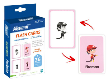 Набір навчальних карток Flash Cards професії, 11,7×7,8 см, 36 шт