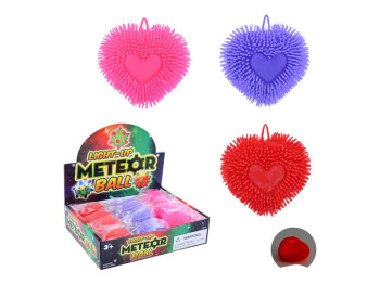 Игрушка антистресс сердце, свет, на батарейках, 3 цвета (цена за 1 шт)