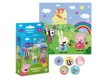 Магнітний пазл на 40 елементів Peppa Pig, Прогулянка з подружками, DoDo 200759