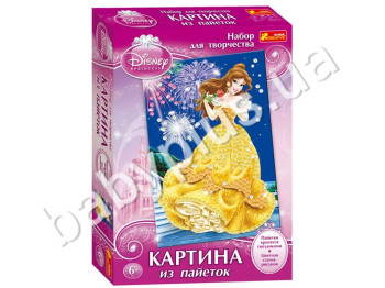 Набор для творчества, Картинки из пайеток Disney Принцеса Белль, Ranok Creative