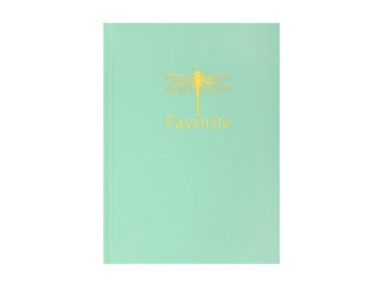 Записная книга, А5, 96 л., клетка, кремовый офсет, мятная