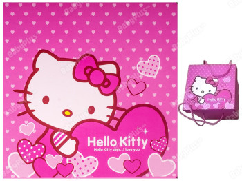 Коробка подарункова паперова "Hello Kitty" 20х20х20см