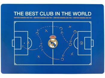 Настільна пластикова підкладка FC Real Madrid, 42,5×29 см, для творчості, Kite